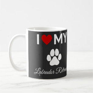 Taza De Café Me encanta mi personalizado de perro Labrador Retr