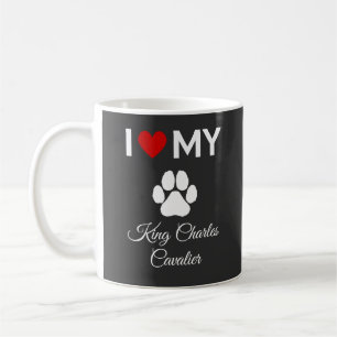 Taza De Café Me encanta mi personalizado de perros King Charles