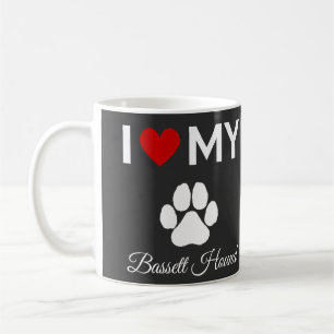 Taza De Café Me encanta mi texto personalizado de perro de Bass