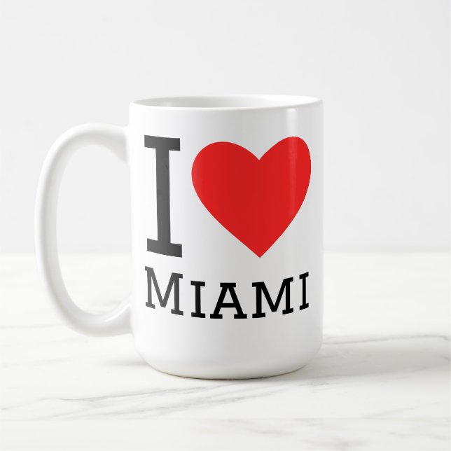 Taza De Café Me encanta Miami   (Izquierda)