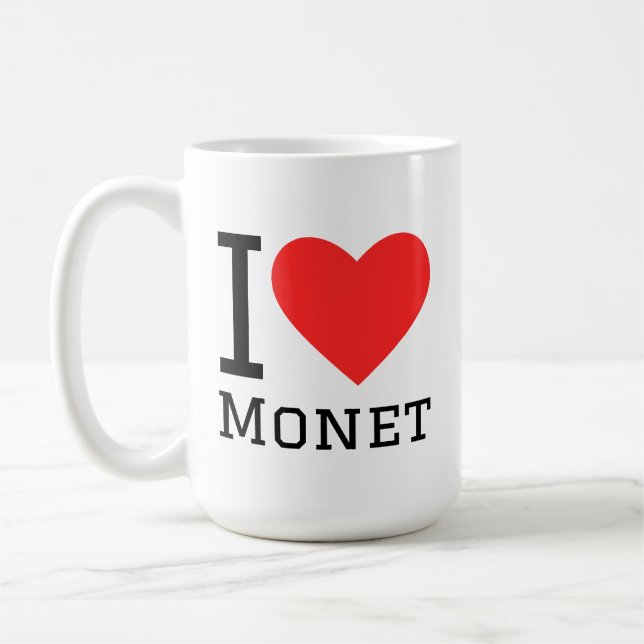 Taza De Café Me encanta Monet  (Izquierda)