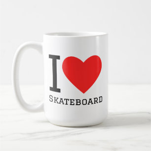 Taza De Café Me encanta monopatín