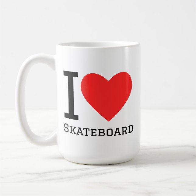 Taza De Café Me encanta monopatín (Izquierda)