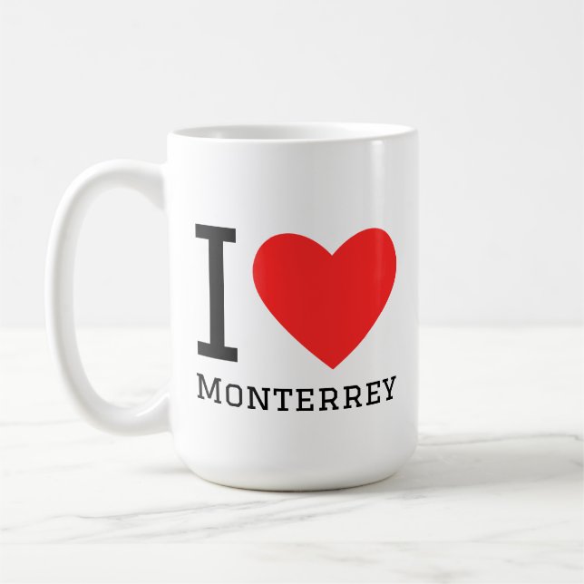 Taza De Café Me encanta Monterrey (Izquierda)