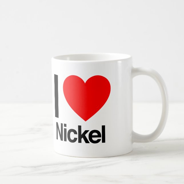 Taza De Café me encanta nickel (Derecha)