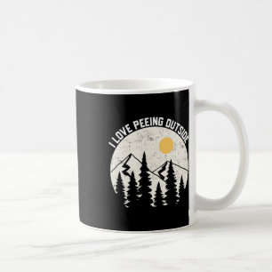 Taza De Café Me encanta orinar fuera divertido camping senderis