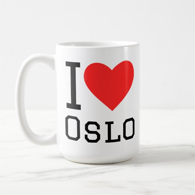 Taza De Café Me encanta Oslo  (Izquierda)