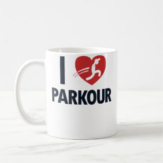 Taza De Café Me encanta Parkour Wall Run Traceur Training Jumpe
