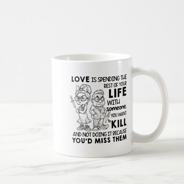 Taza De Café Me encanta pasar el resto de tu vida con alguien (Derecha)