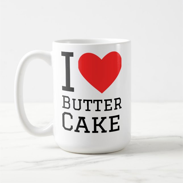 Taza De Café Me encanta pastel de mantequilla  (Izquierda)