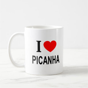 Taza De Café Me encanta PICANHA Amo PICANHA Me ♥️ PICANHA