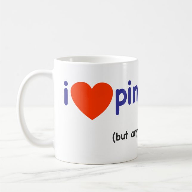 Taza De Café ¡Me Encanta Pinot Grigio! (Izquierda)