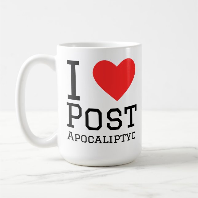 Taza De Café Me encanta post apocalíptico  (Izquierda)
