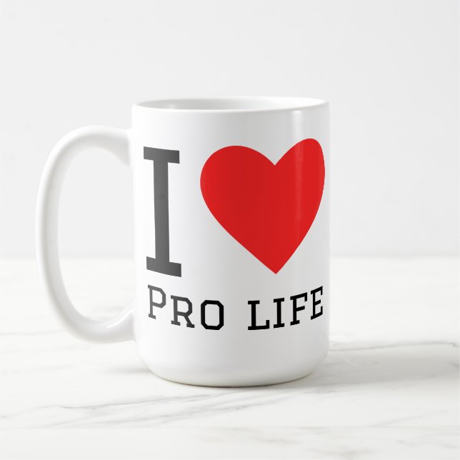 Taza De Café Me encanta pro vida  (Izquierda)