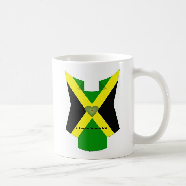 Taza De Café Me encanta que Jamaica tenga un buen día y una mej (Derecha)
