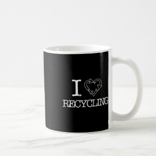 Taza De Café Me encanta reciclar la ciencia del Día de la Tierr