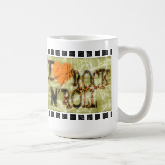Taza De Café Me encanta Rock 'N' Roll - Mugs (Derecha)