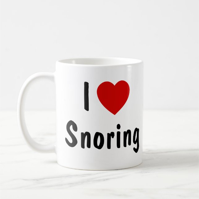 Taza De Café Me encanta roncar (Izquierda)