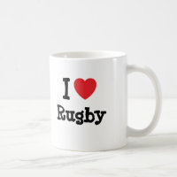 Me encanta Rugby personalizado de corazón personal