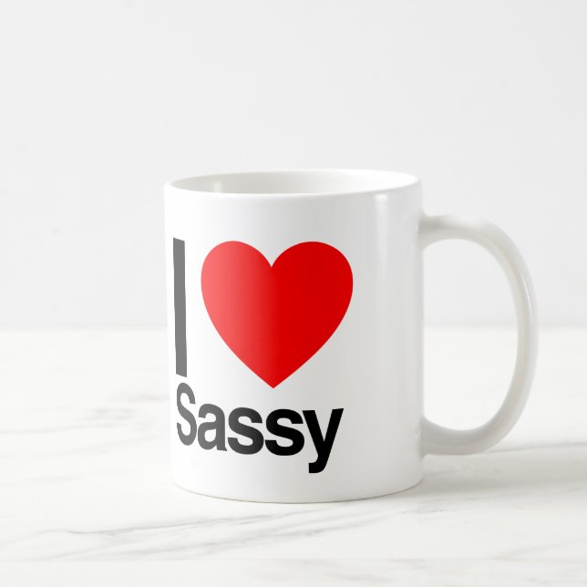 Taza De Café me encanta sassy (Derecha)
