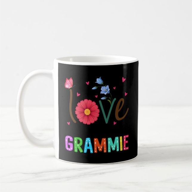 Taza De Café Me Encanta Ser Llamada Abuela Floral Grammie (Izquierda)