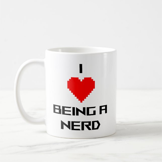 Taza De Café Me encanta ser una nerd (Izquierda)