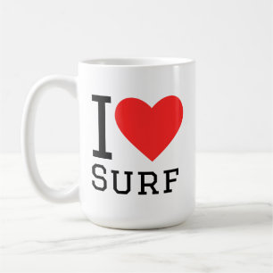 Taza De Café Me encanta surf