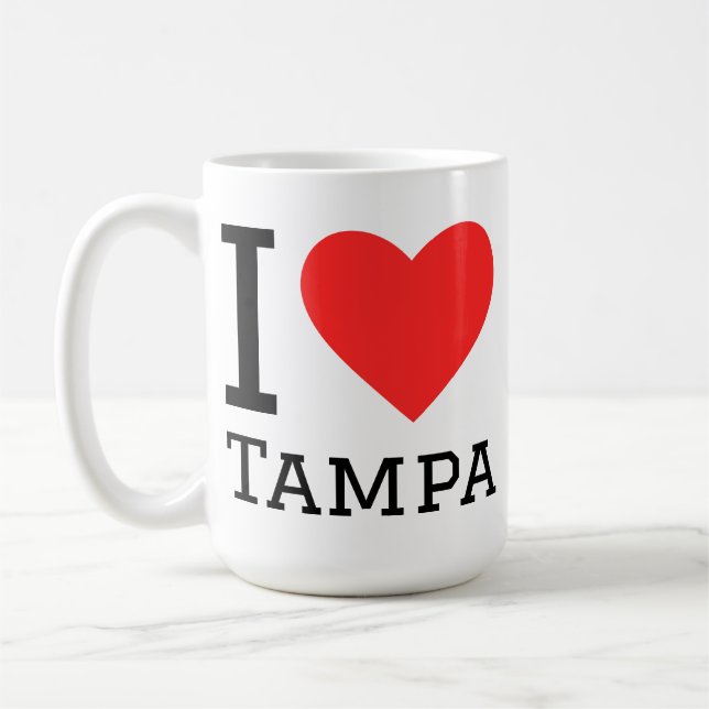 Taza De Café Me encanta Tampa  (Izquierda)