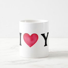 Taza De Café me encanta tu adorable fango del corazón