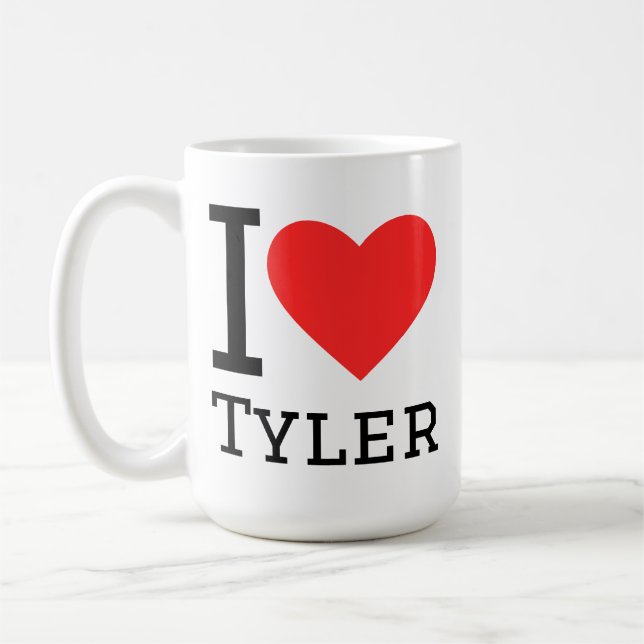 Taza De Café Me encanta Tyler  (Izquierda)