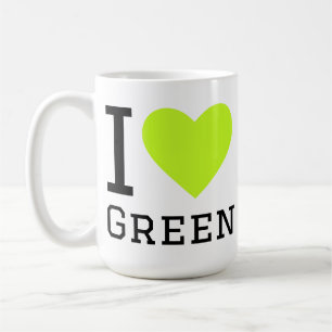 Taza De Café Me encanta verde 
