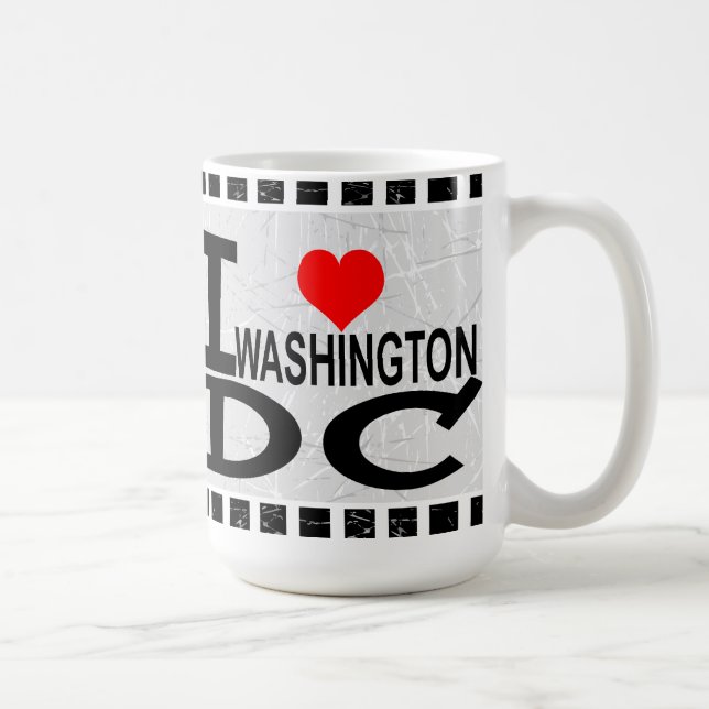 Taza De Café Me encanta Washington D.C. - Mugs (Derecha)