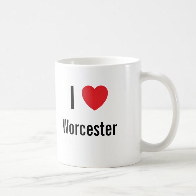 Taza De Café Me encanta Worcester (Derecha)