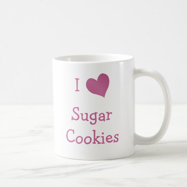 Taza De Café Me encantan las cookies azucareras (Derecha)