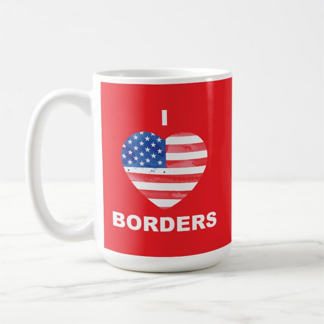 Taza De Café Me encantan las fronteras, EEUU (Izquierda)