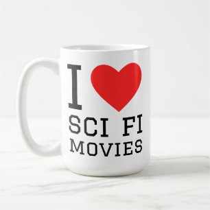 Taza De Café Me encantan las películas de ciencia ficción