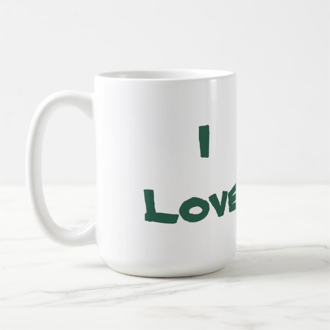 Taza De Café Me encantan las tortugas Mug (Izquierda)