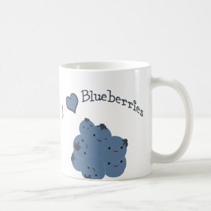 Taza De Café Me encantan los arándanos