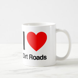 Taza De Café me encantan los caminos de tierra