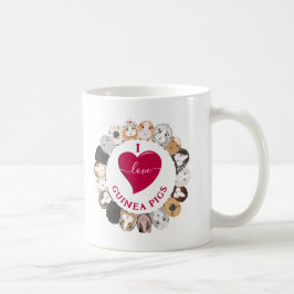 Taza De Café Me encantan los cerdos de Guinea