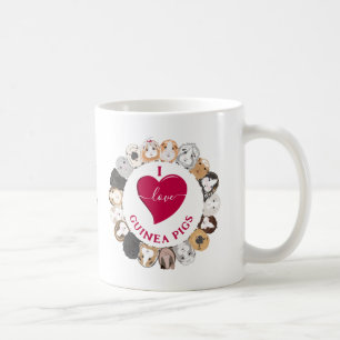 Taza De Café Me encantan los cerdos de Guinea