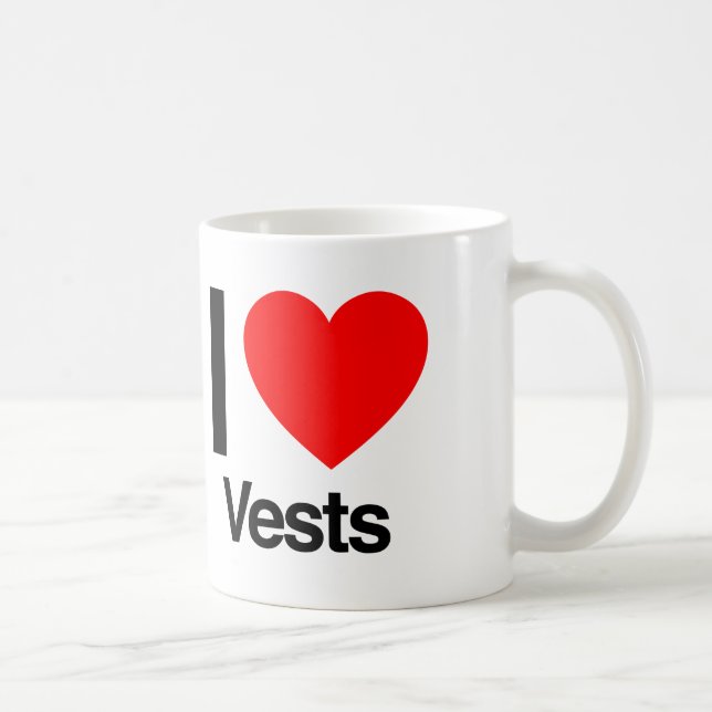 Taza De Café me encantan los chalecos (Derecha)