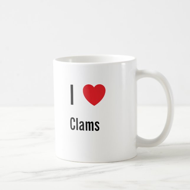 Taza De Café Me encantan los Clams (Derecha)