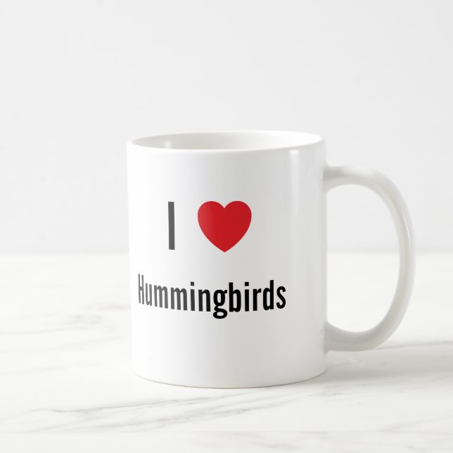 Taza De Café Me encantan los colibríes (Derecha)
