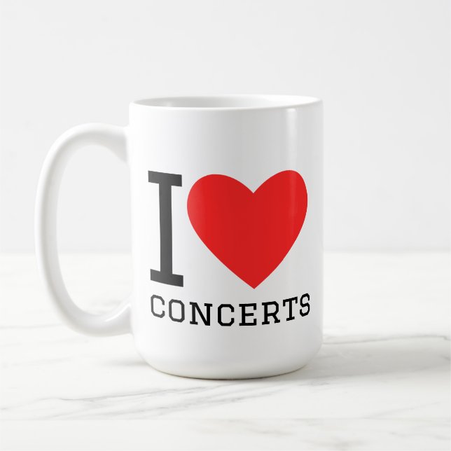 Taza De Café Me encantan los conciertos (Izquierda)
