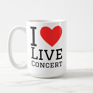 Taza De Café Me encantan los conciertos en directo