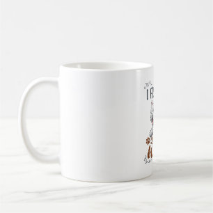 Taza De Café Me Encantan los Corazones y Patas de Perro Westie_
