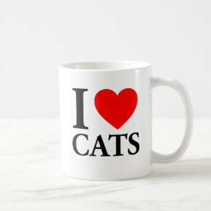 Taza De Café Me encantan los gatos