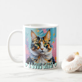 Taza De Café ¡Me Encantan Los Gatos!