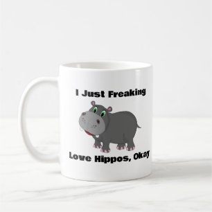 Taza De Café Me Encantan Los Hipótamos, Vale, El Café Hippo.